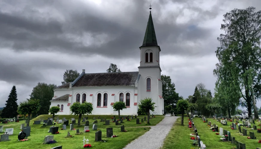 Kirche am St. Olavsweg in Norwegen