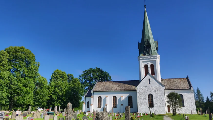 Kirche am St. Olavsweg in Norwegen