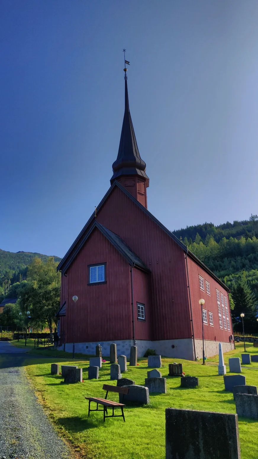 Kirche am St. Olavsweg in Norwegen