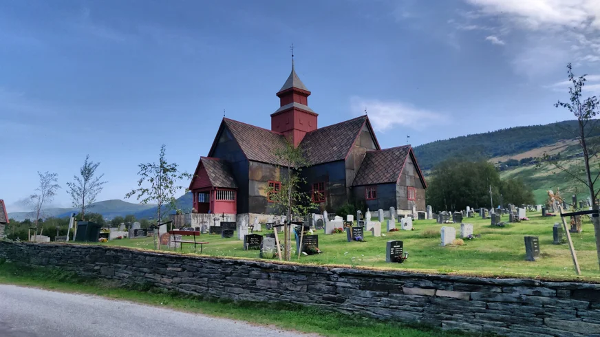Kirche am St. Olavsweg in Norwegen