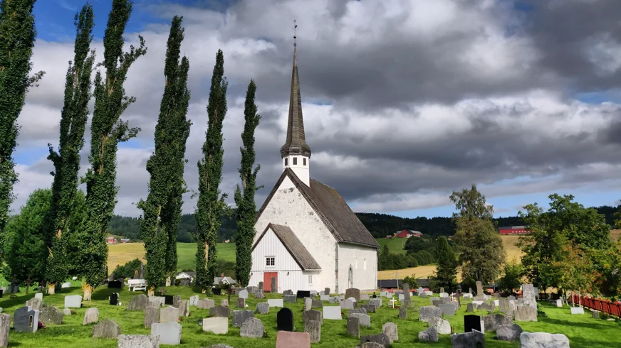 Kirche am St. Olavsweg in Norwegen
