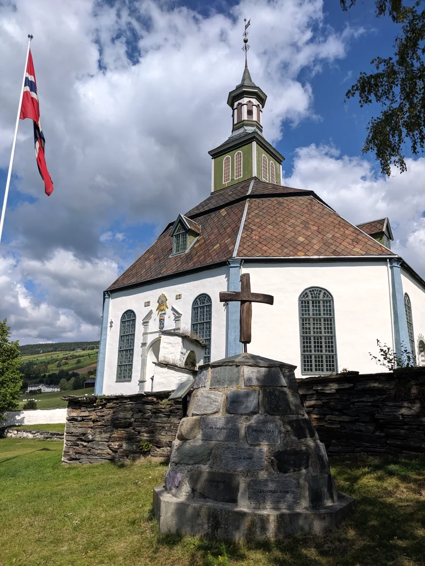 Kirche am St. Olavsweg in Norwegen