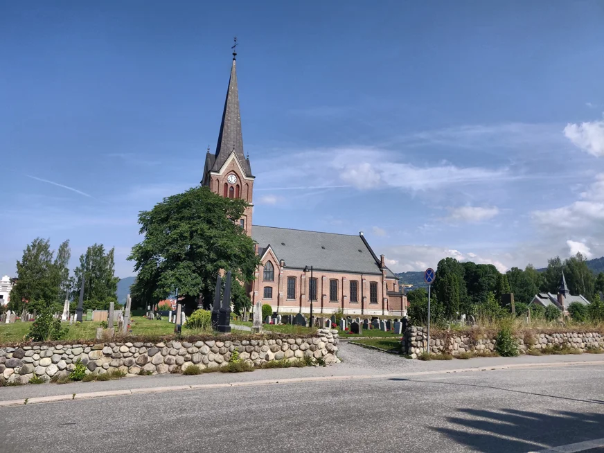 Kirche am St. Olavsweg in Norwegen